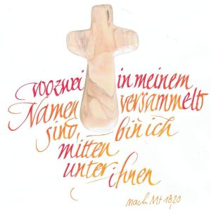 Ehejubiläumsurkunde (A5 mit Bild - Kreuz)